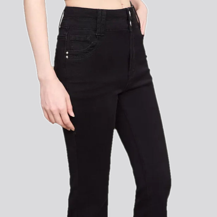 Fashionable bootcut high waist jeans for women