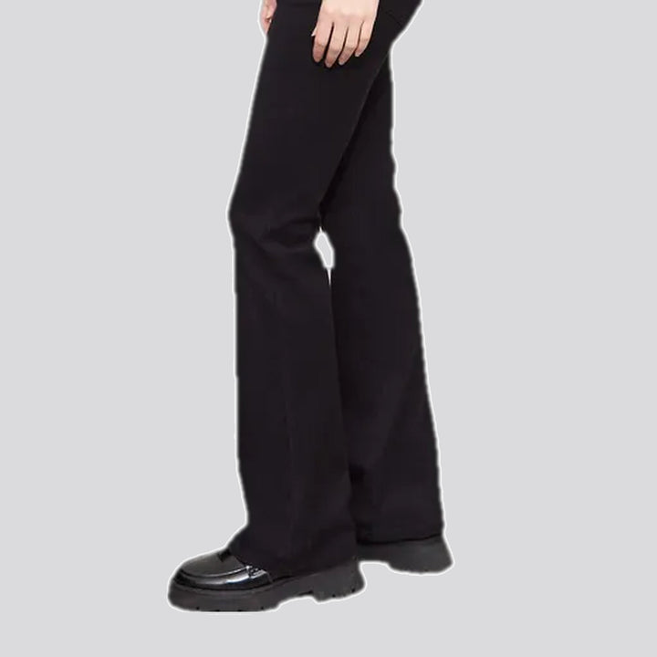 Fashionable bootcut high waist jeans for women