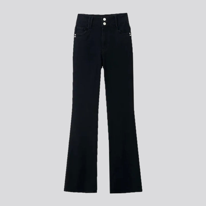 Fashionable bootcut high waist jeans for women