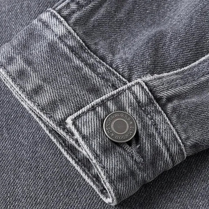 Classic faded men's jeans trucker jacket