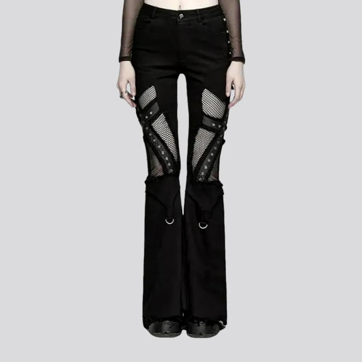 Bootcut gothic jeans for ladies | Jeans4you.shop