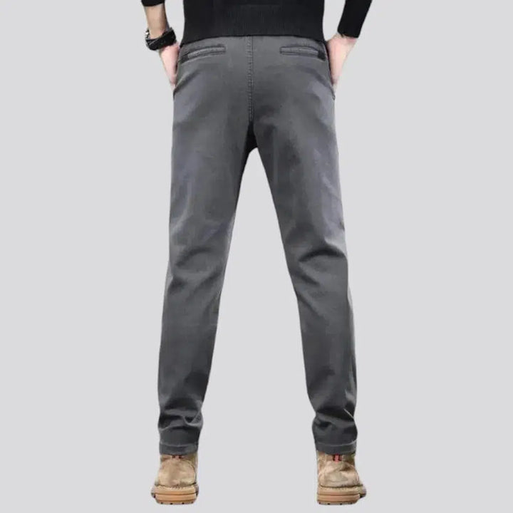Color men's slim jeans