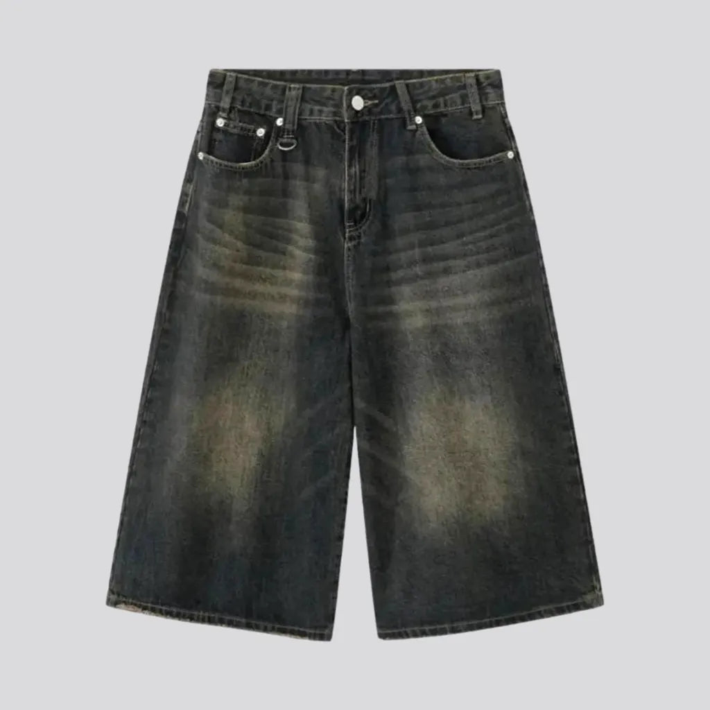 Sanded high-waist denim shorts for men | Jeans4you.shop