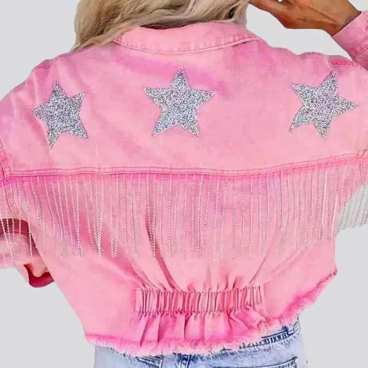 Y2k color jeans jacket
 for women | Jeans4you.shop